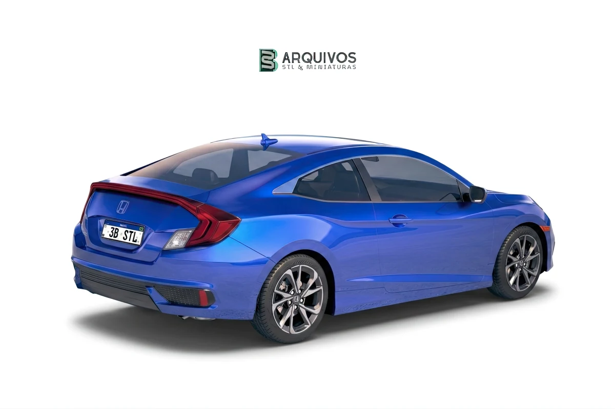 Modelo 3D STL - Honda Civic Coupe 2019 — foto 5